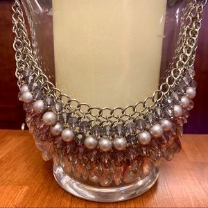 Purple beaded Loft necklace